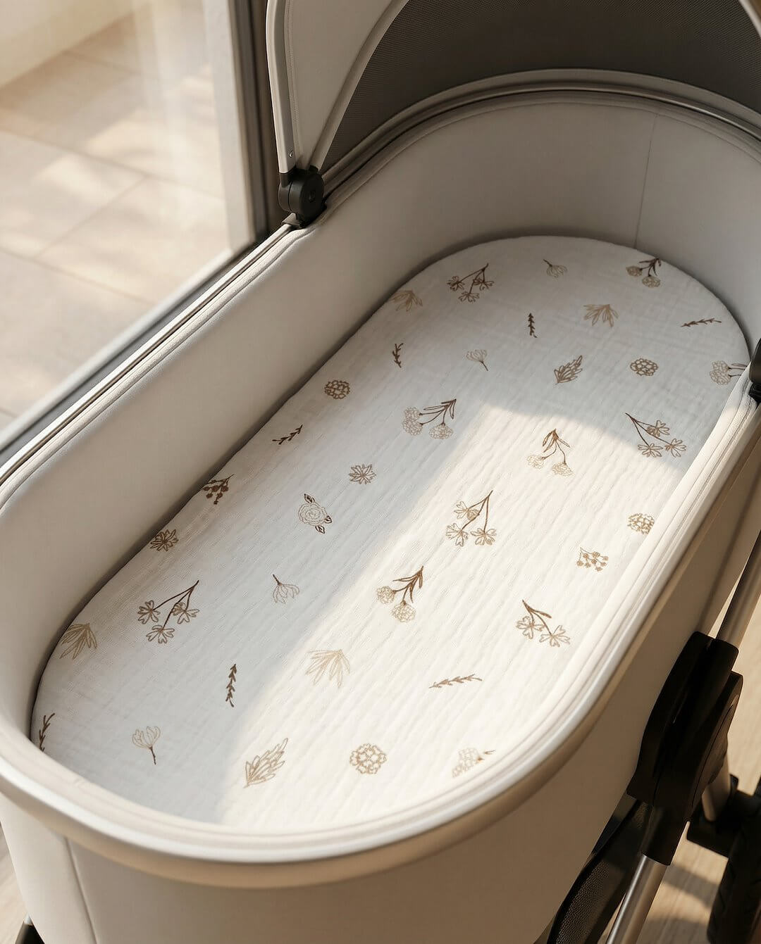 Prześcieradło muślinowe do wózka