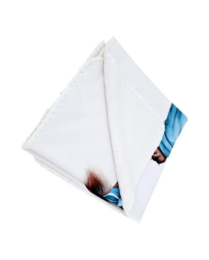 Przyjemny w dotyku kocyk dla niemowlaka