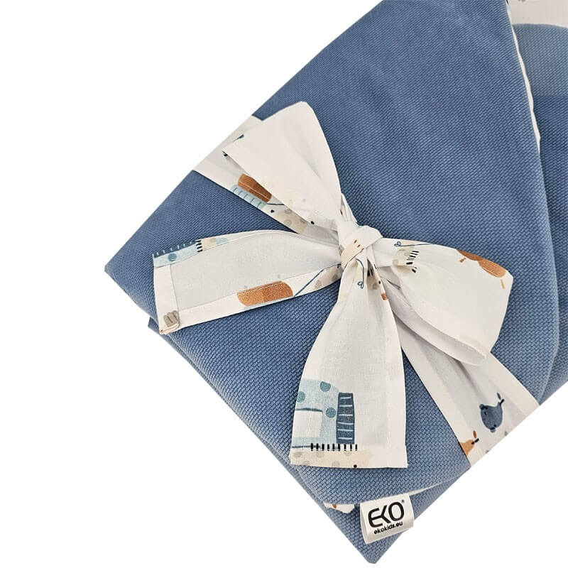 zapięcie rożka niemowlęcego rzep kokarda