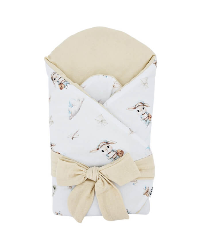 rożek niemowlęcy LISTONOSZ bawełna muślin wkład kokosowy