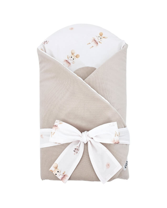 rożek niemowlęcy wzór myszka balerina