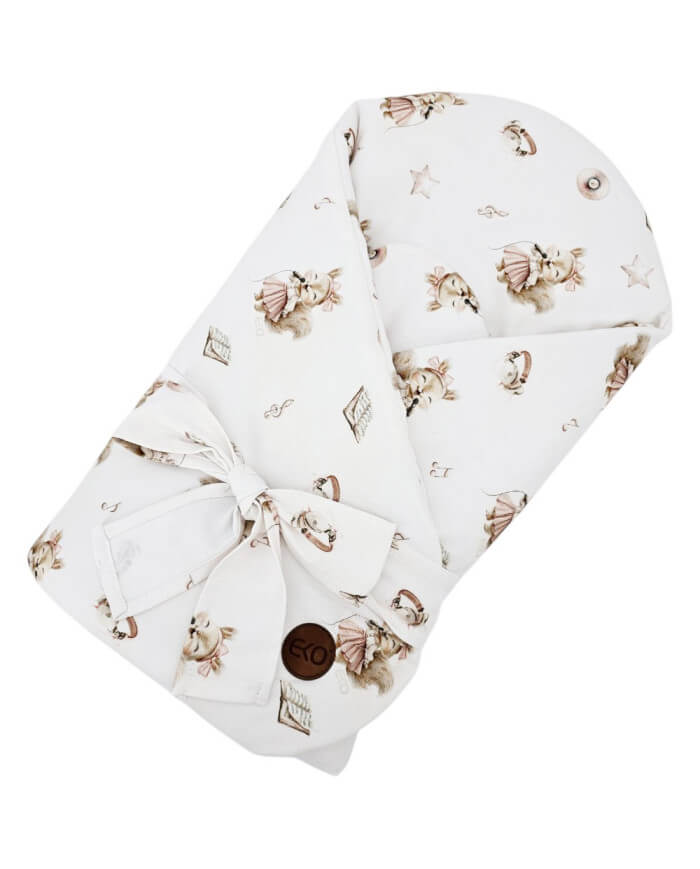 rożek niemowlęcy bambusowy 75x75