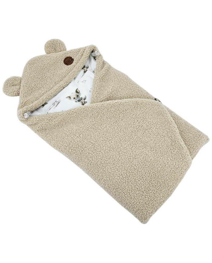 śpiworek do fotelika samochodowego dla niemowlaka bambus