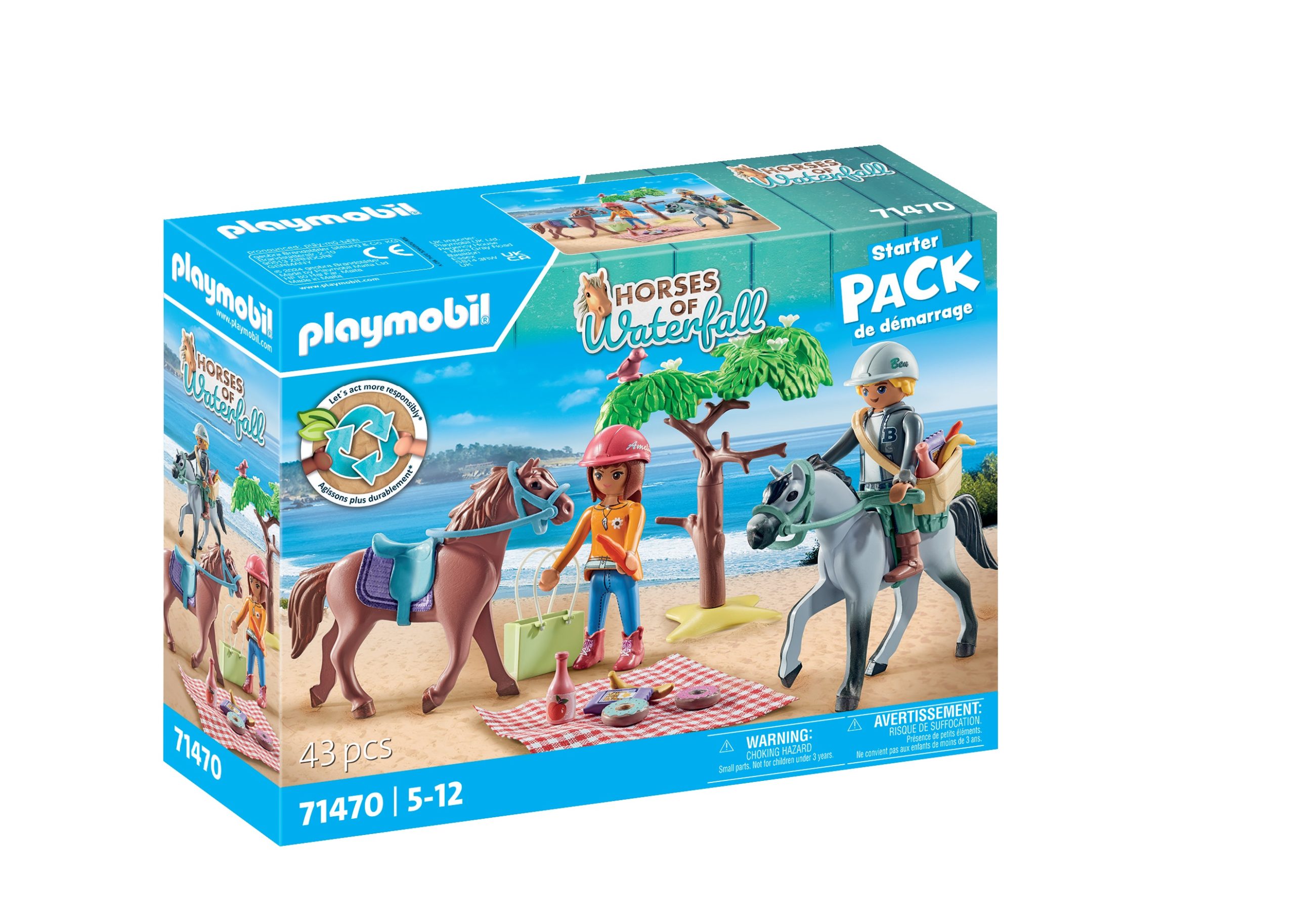 playmobil konie horses of waterfall zestaw