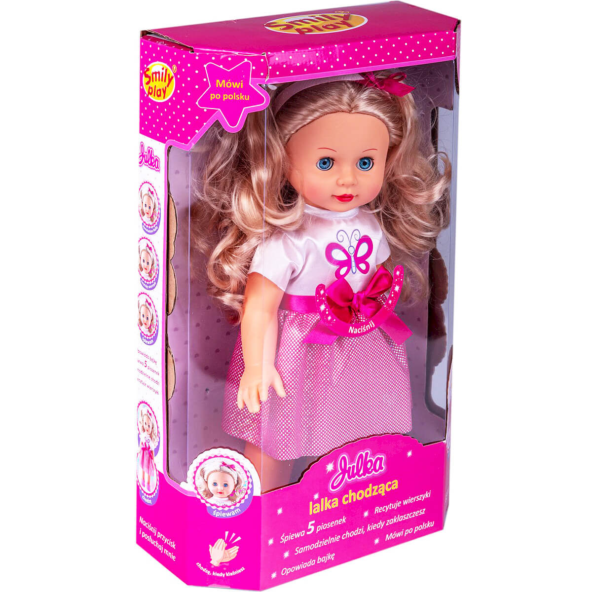 lalka julka mówi chodzi śpiewa smily play