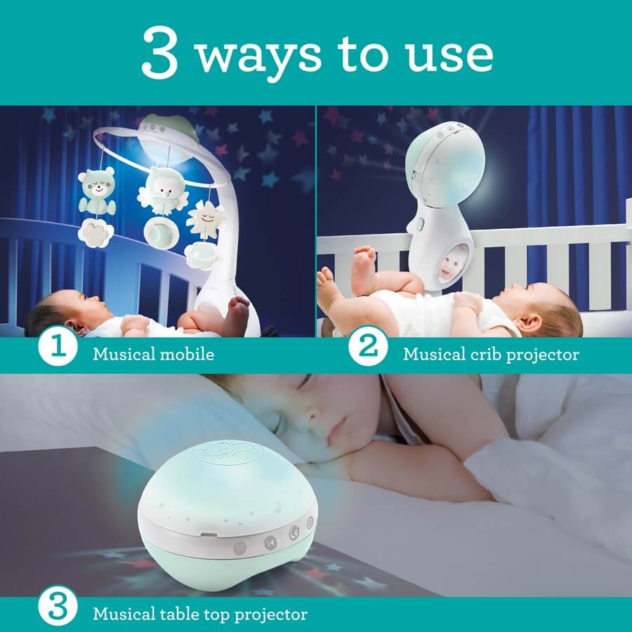 infantino lampka nocna karuzelka 3w1