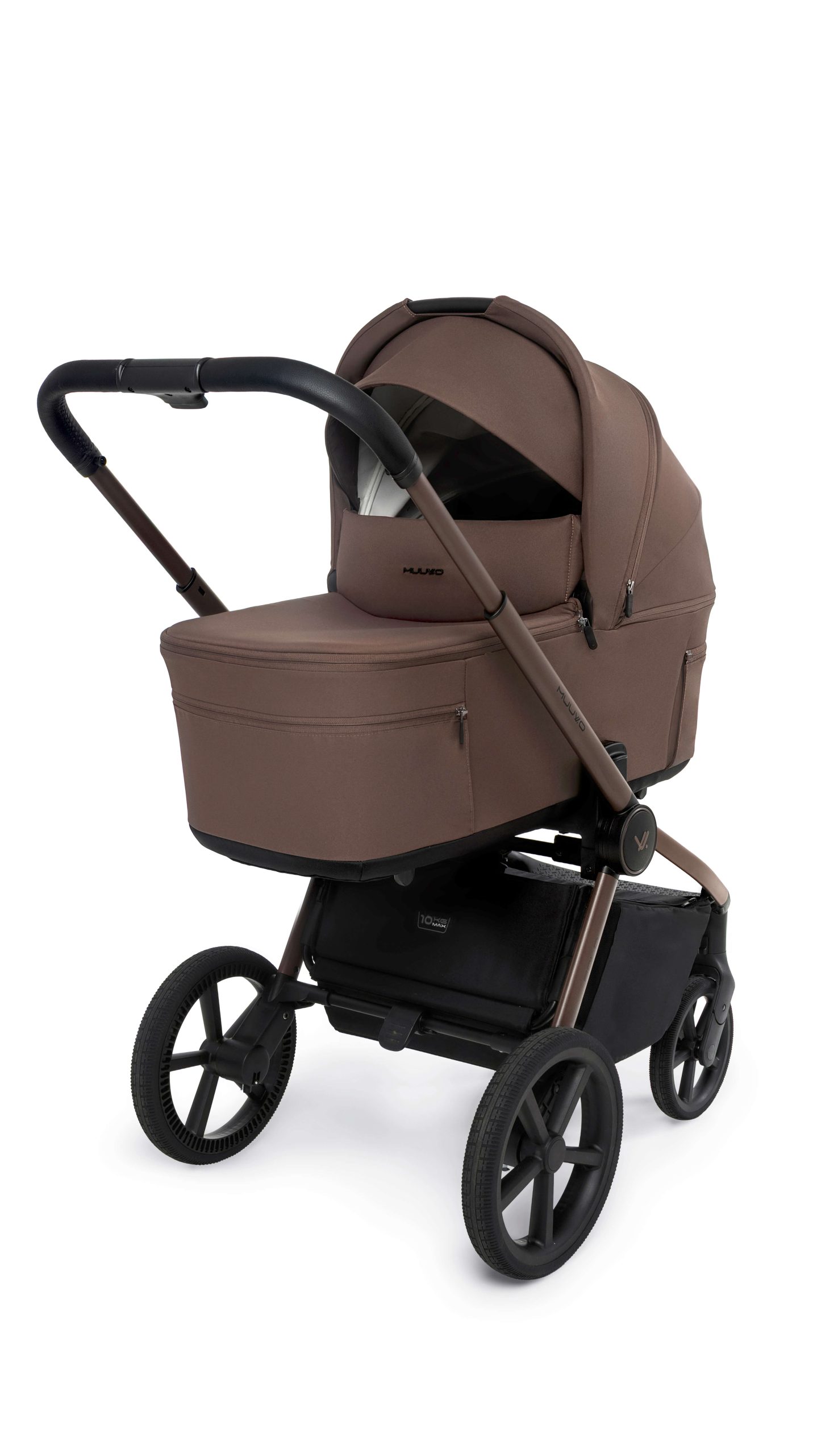 muuvo fold dark chocolate wozek ciemny braz elegancki