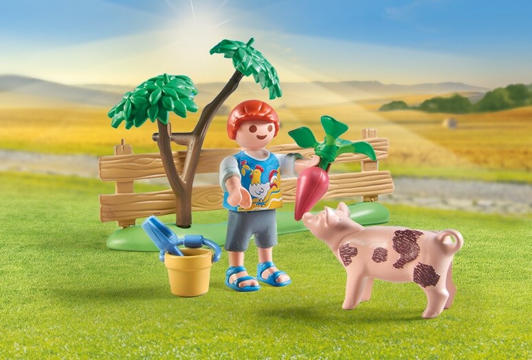 playmobil ogródek dziadkowie zestaw dzieci