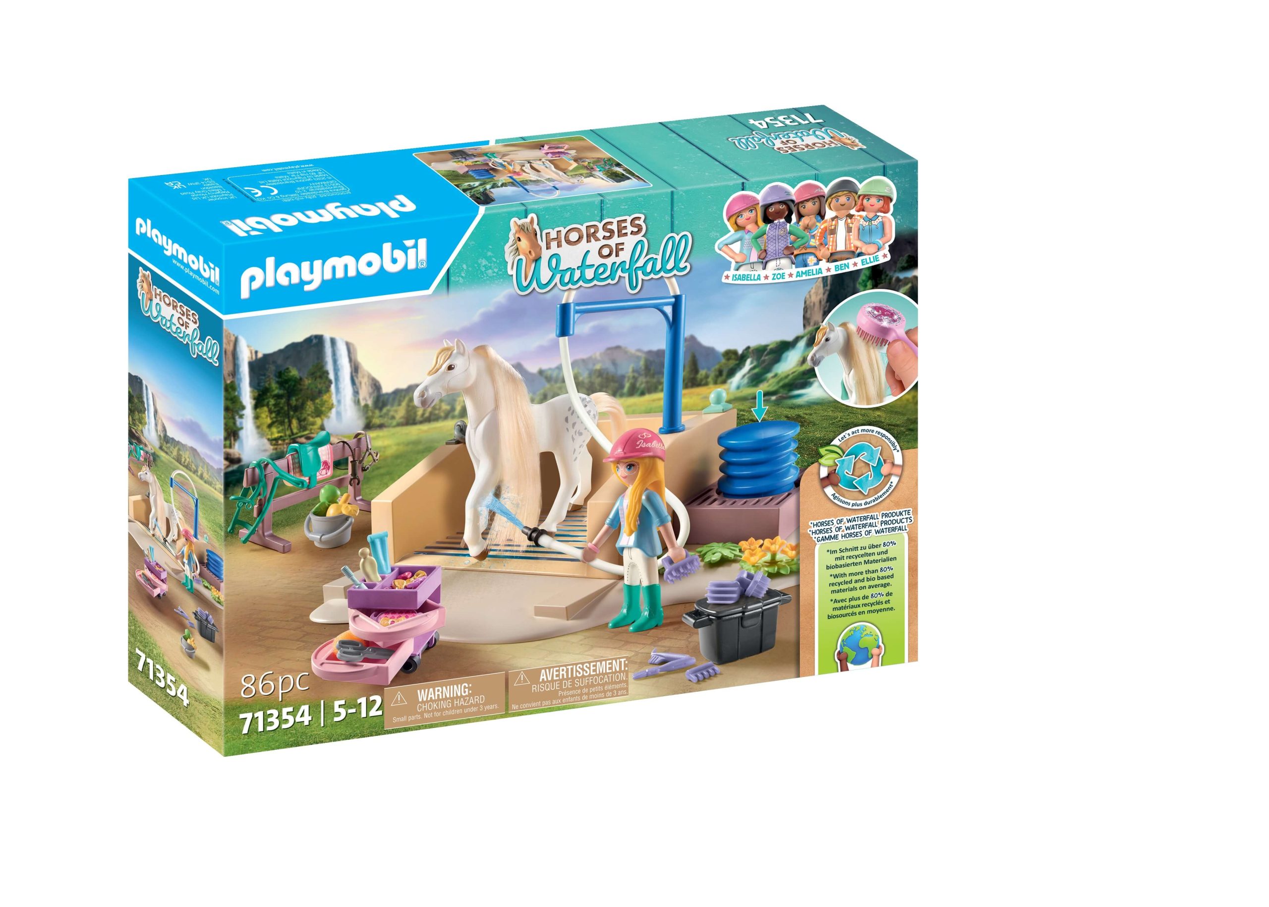 playmobil 71354 kon lioness myjnia dla koni