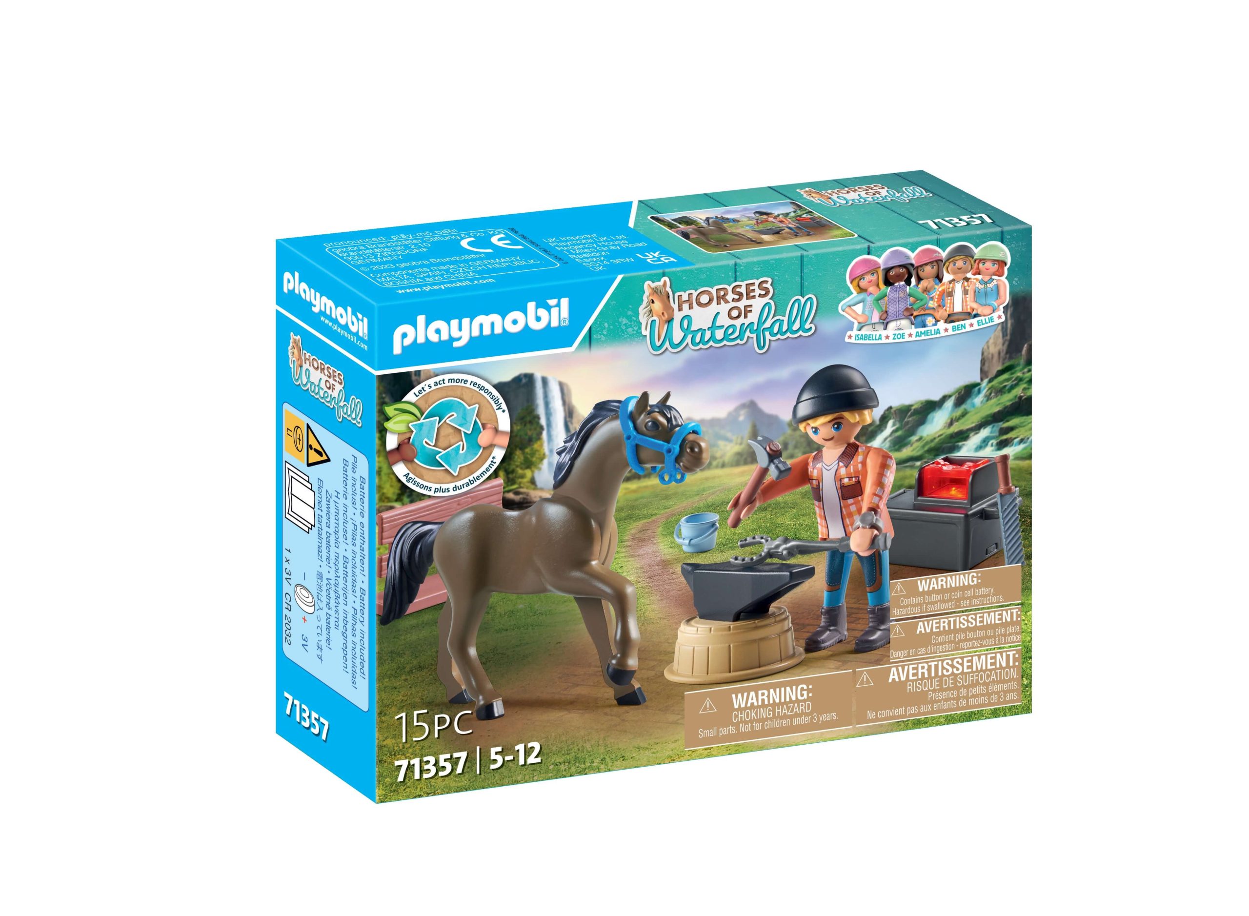 playmobil 71357 kowal ben koń achilles
