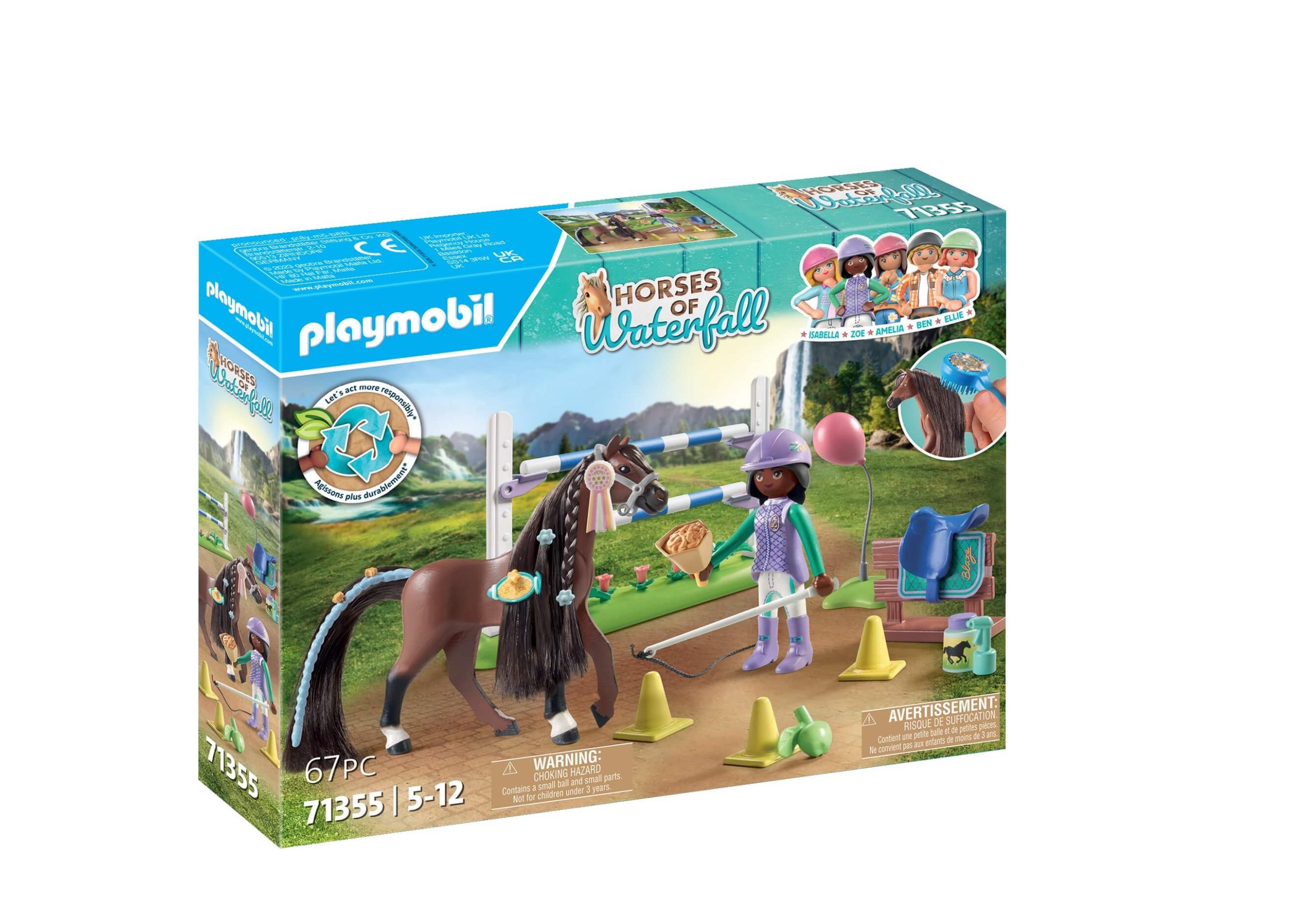 playmobil 71355 zoe blaze koń przeszkody