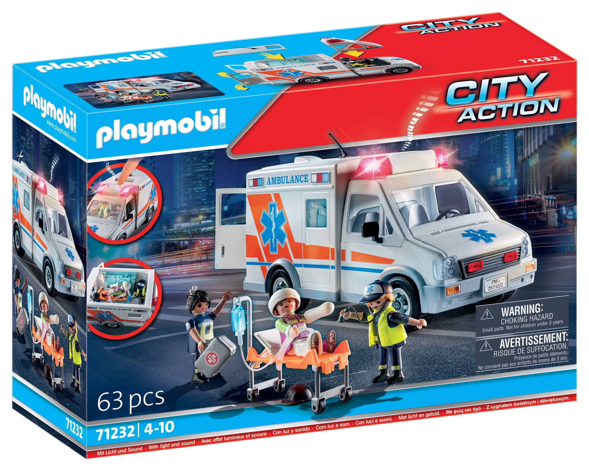 playmobil 71232 ambulans swiatlo dzwiek
