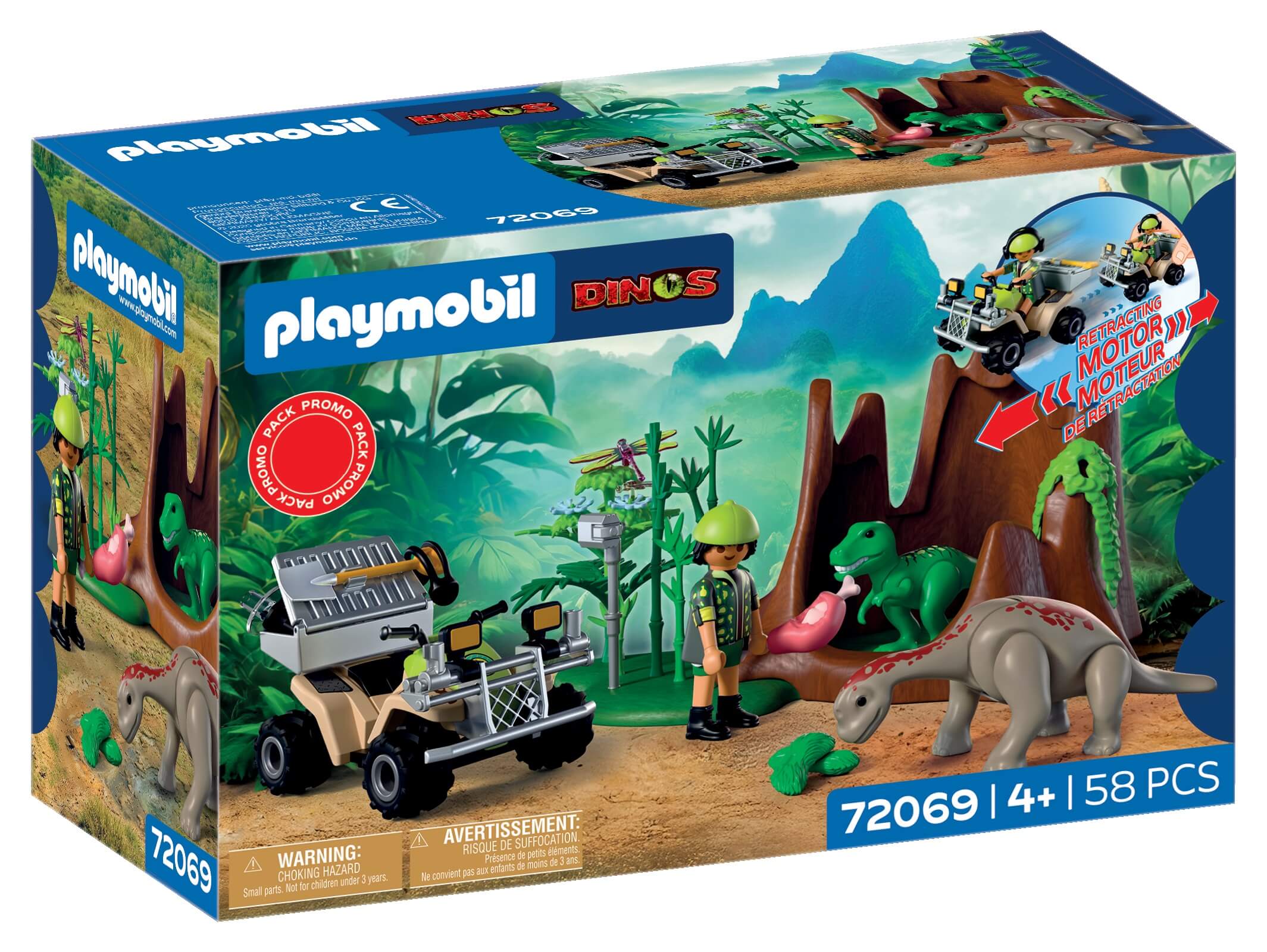 playmobil 72069 dinozaury quad zestaw