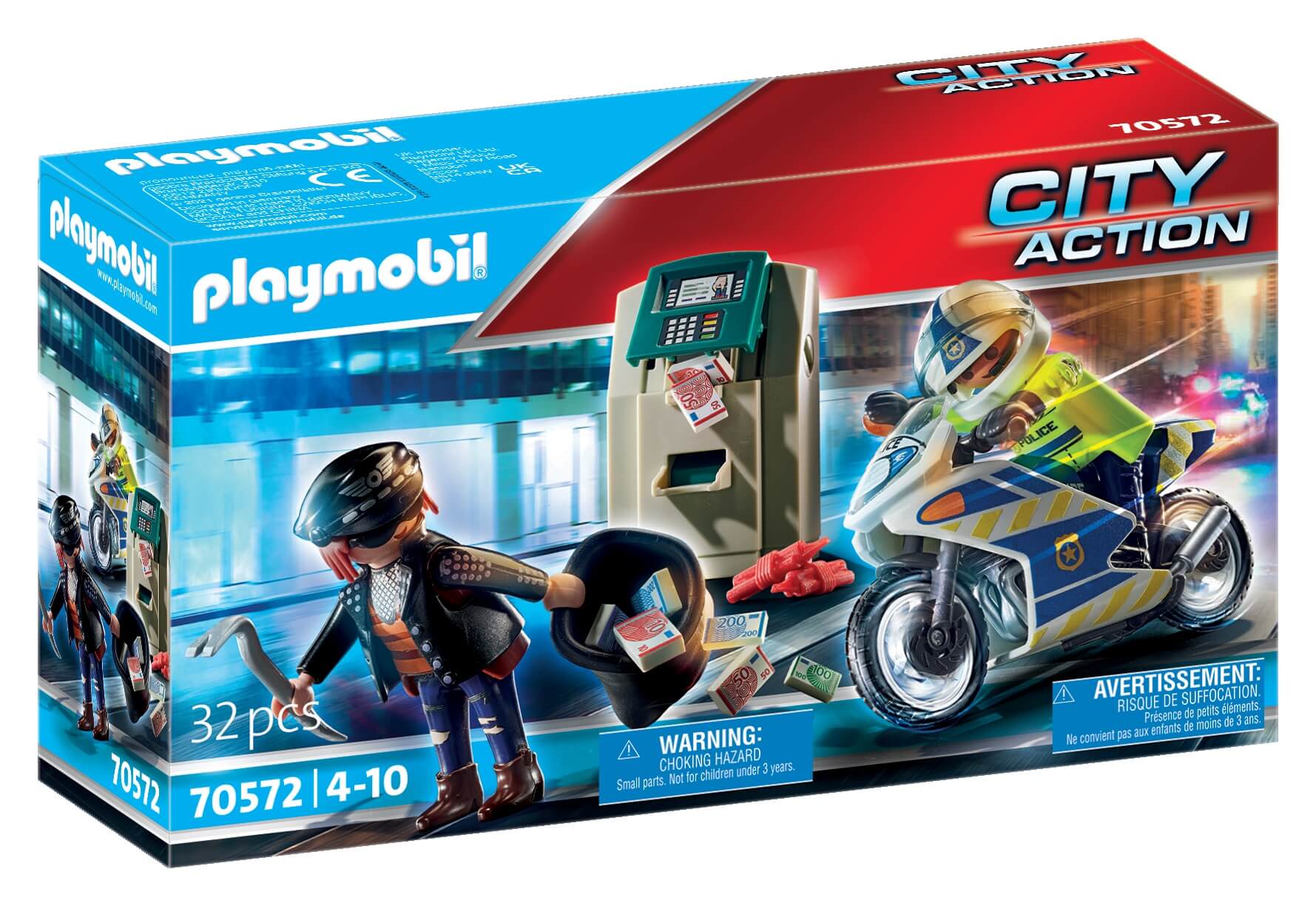 playmobil 70572 policyjny motor pościg