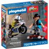 playmobil 72079 policja motocykl złodziej