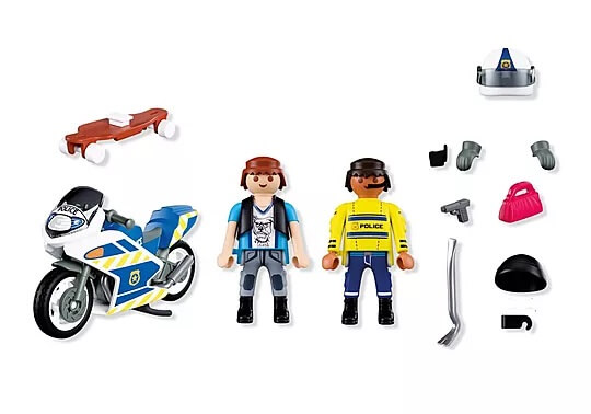 playmobil motocykl policyjny zestaw dzieci
