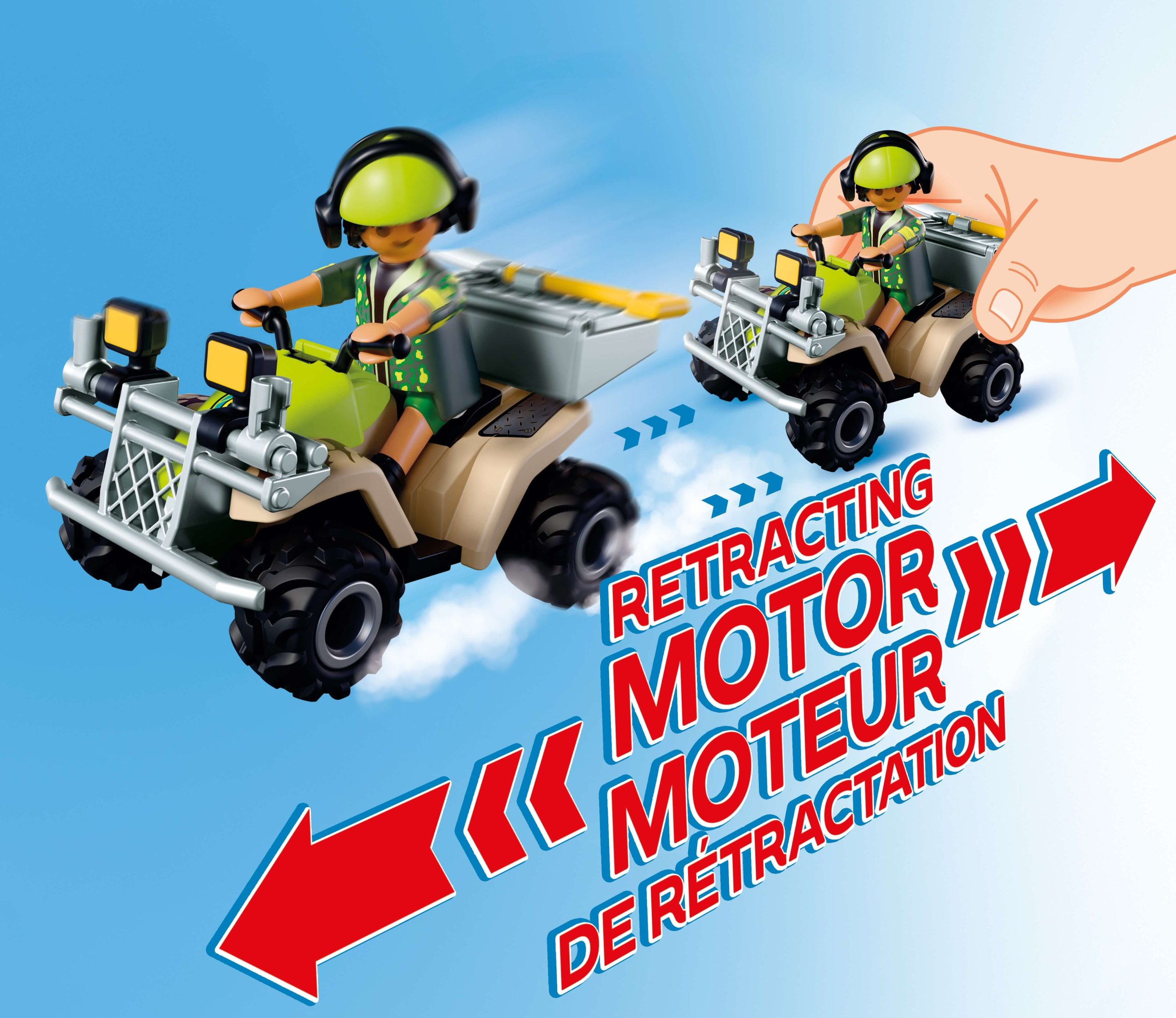 playmobil quad pull back dinozaury zestaw