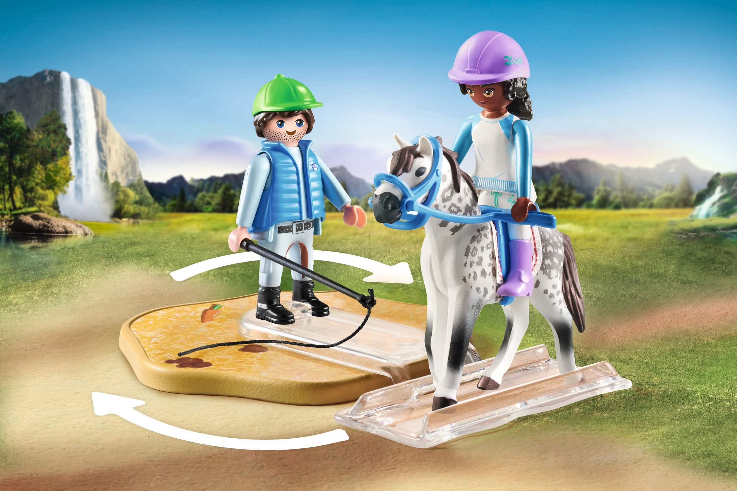 playmobil koń trening lonżownik zestaw