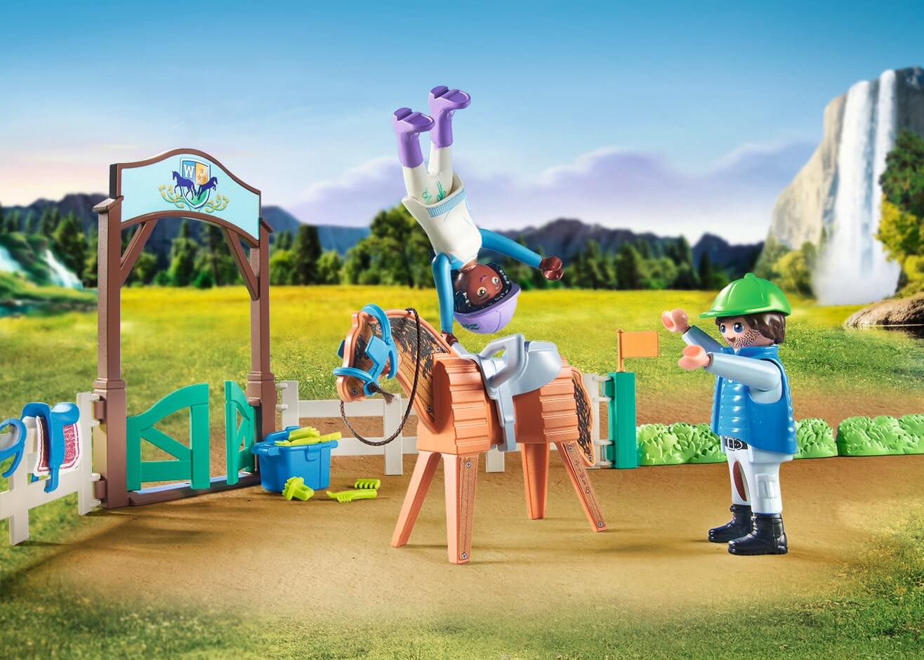 playmobil horses of waterfall arena konie
