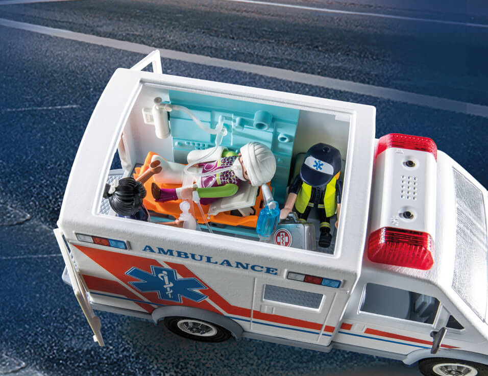 playmobil ratownictwo ambulans figurki dzieci
