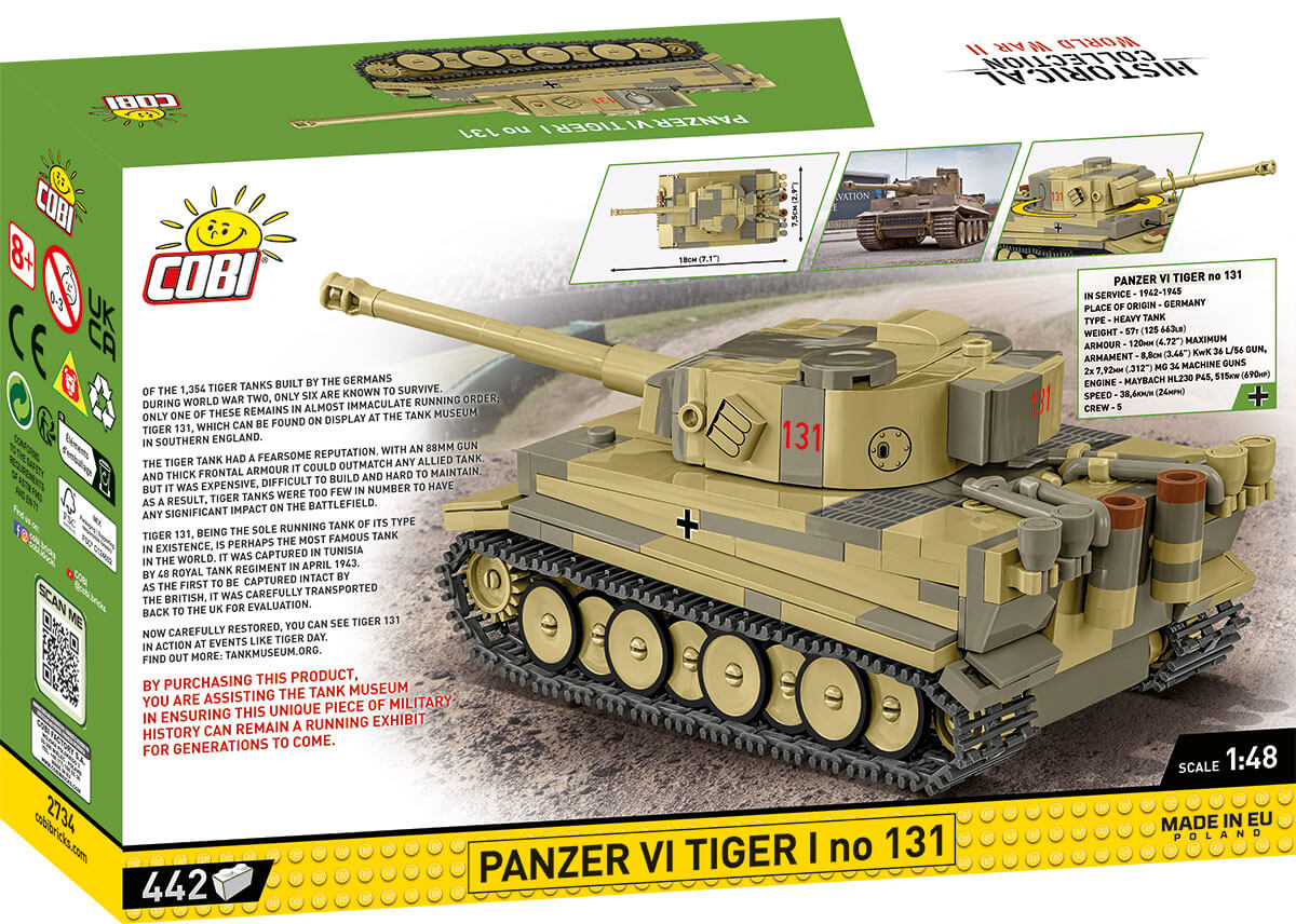 klocki cobi tiger i historical collection czołg