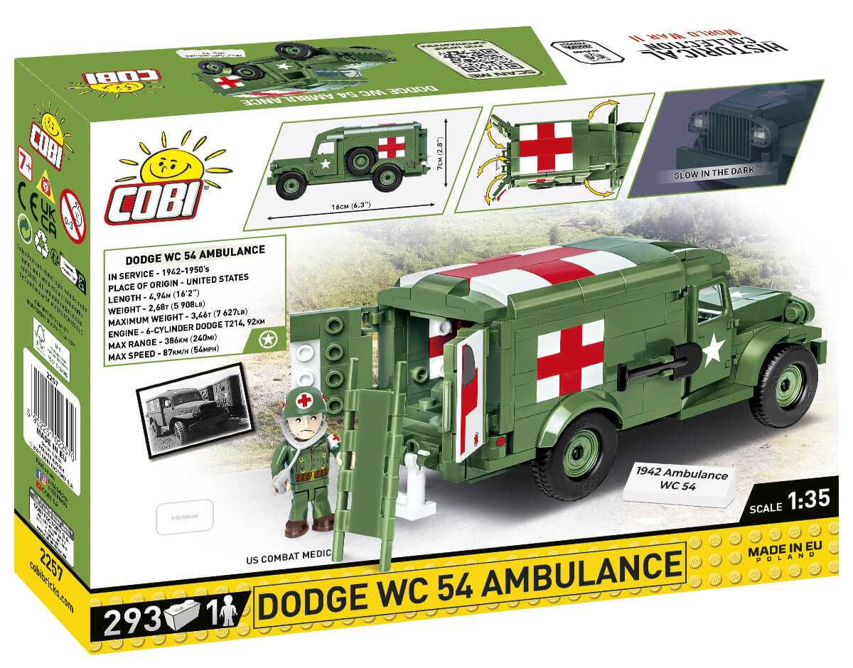 klocki cobi ambulans II wojna światowa model