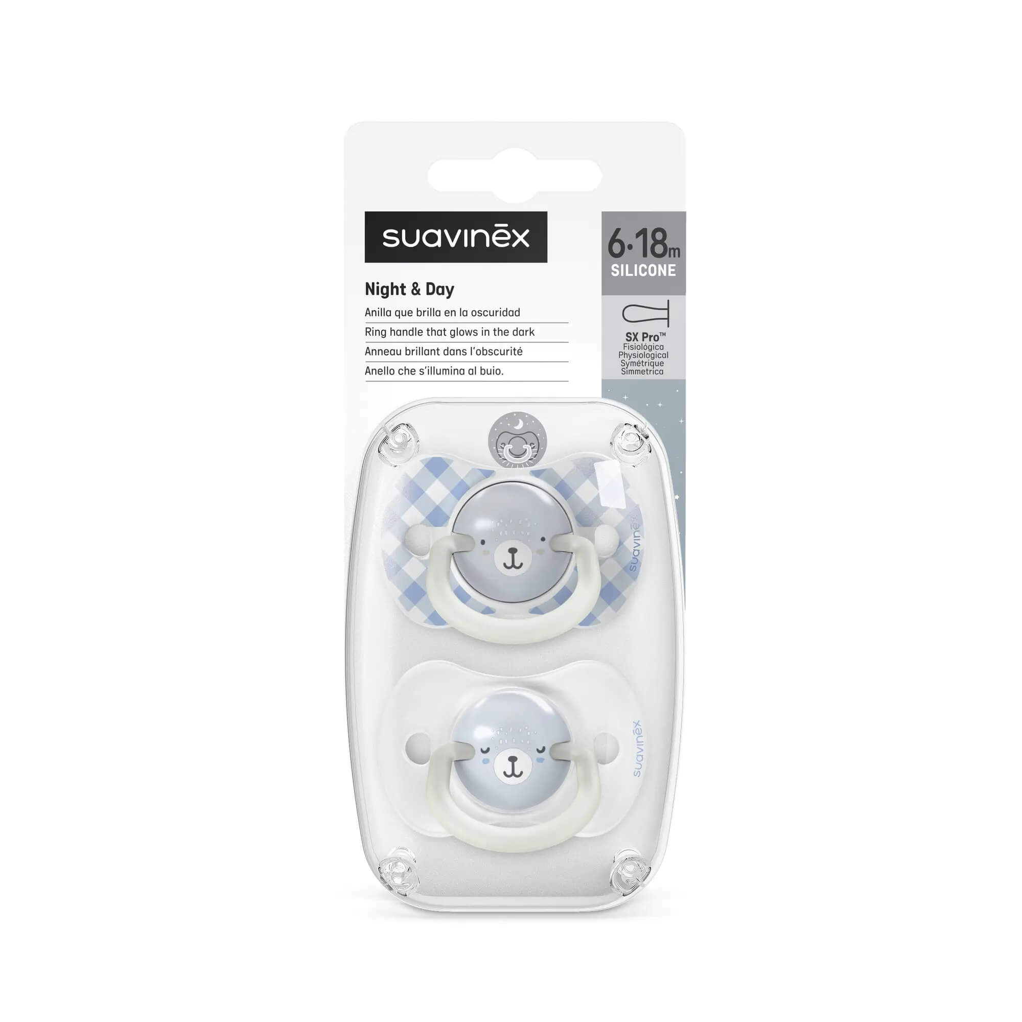 smoczek suavinex sx pro silikonowy niebieski