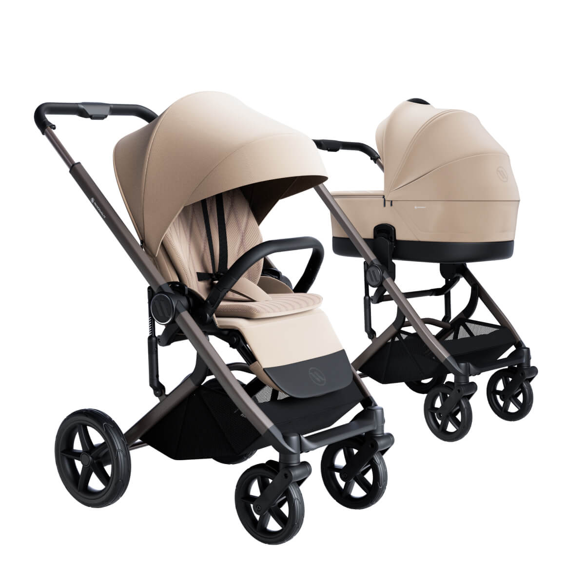 Avionaut Sirius 2 Beige – beżowy wózek dziecięcy 2w1 premium