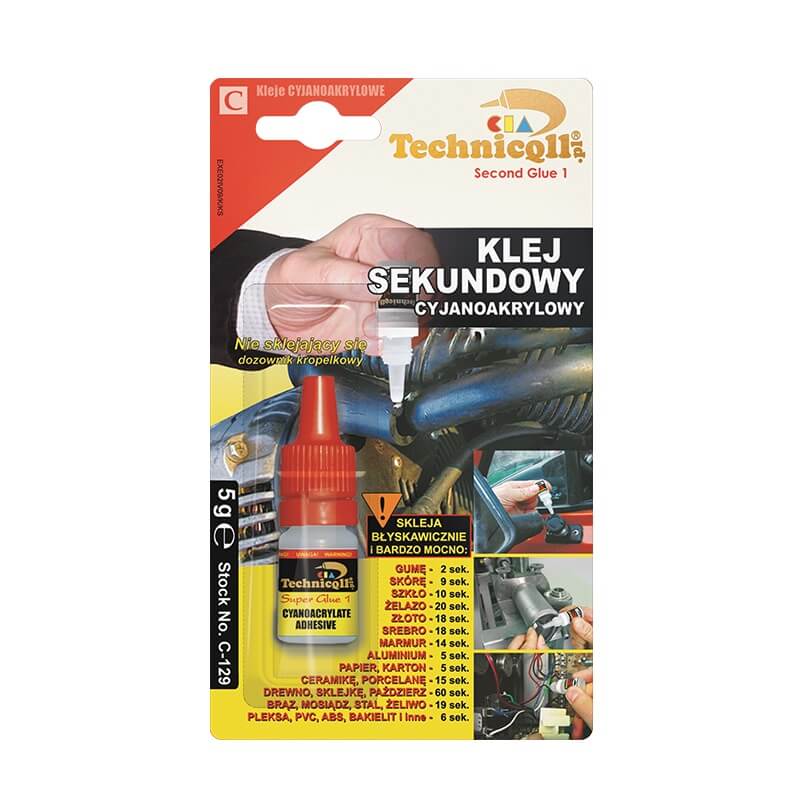 Klej sekundowy Technicqll szybki mocny bezbarwny