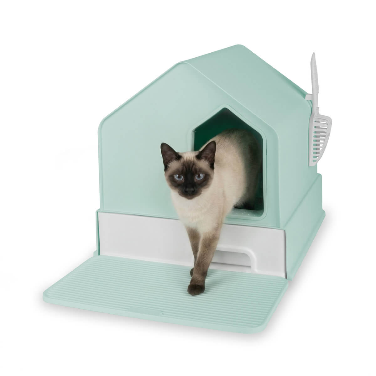 Kuweta Carinio Villa View Tiffany Blue zamknięta dla kota