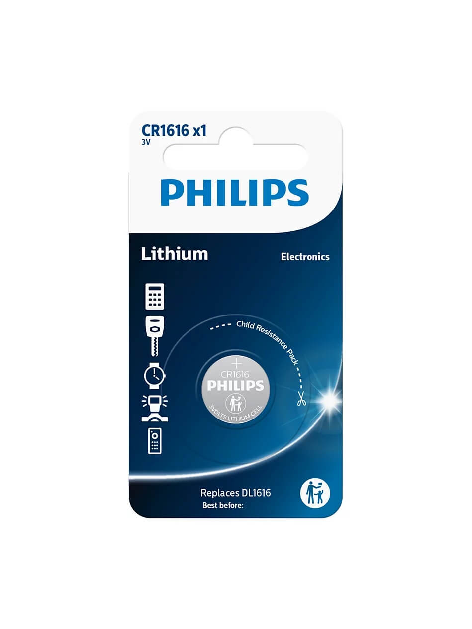 Bateria Philips Minicells CR1616 3V do pilotów i małych urządzeń elektronicznych