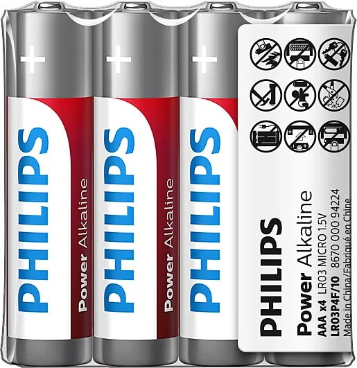 Bateria Philips Power Alkaline AAA LR03 1,5V do urządzeń elektronicznych
