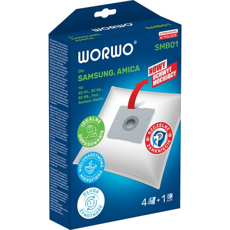 Worki do odkurzacza WORWO SMB01 KPL4 Samsung