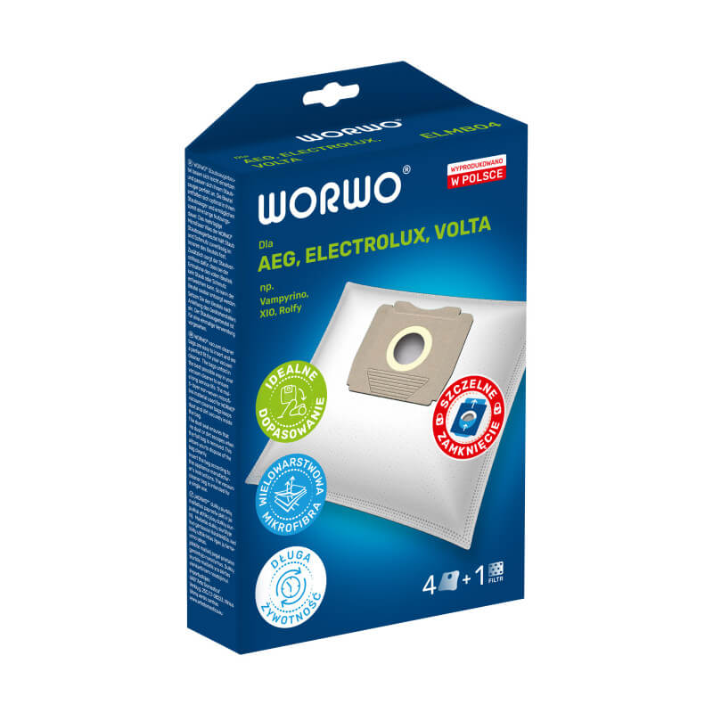 Worki do odkurzacza WORWO ELMB04 4 sztuki