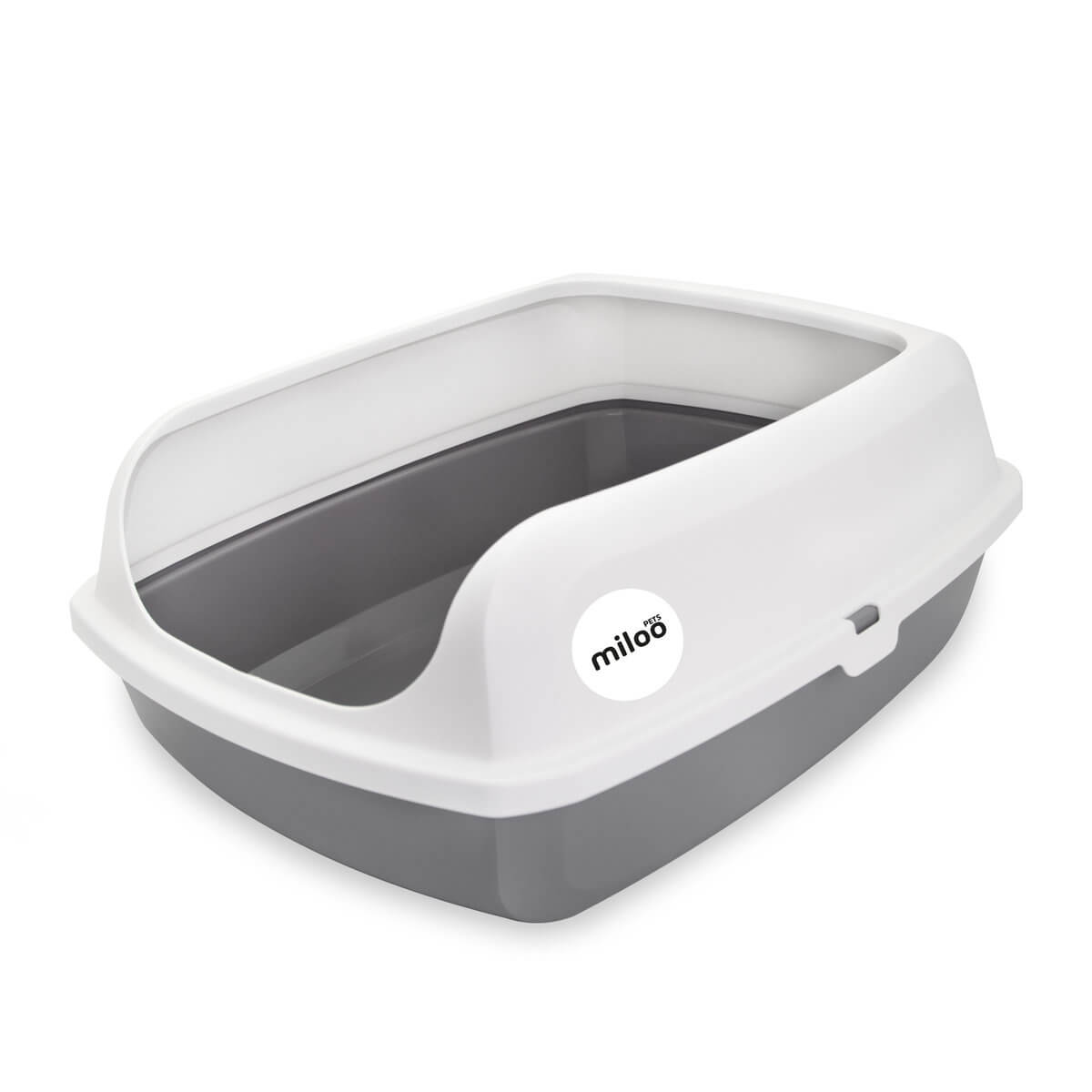 Kuweta dla kota MilooPets Gray Bay White Gray L