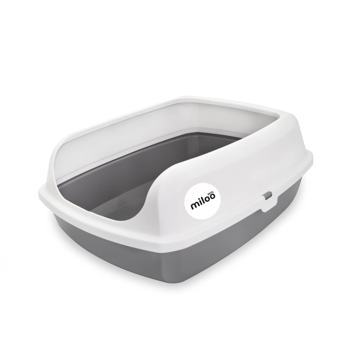 Kuweta dla kota MilooPets Gray Bay White Gray M