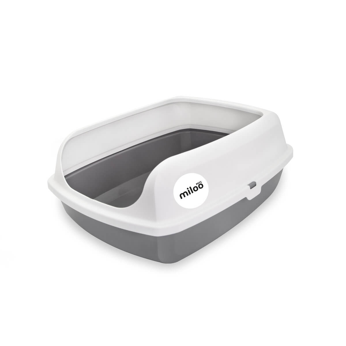 Kuweta dla kota MilooPets Gray Bay White Gray S