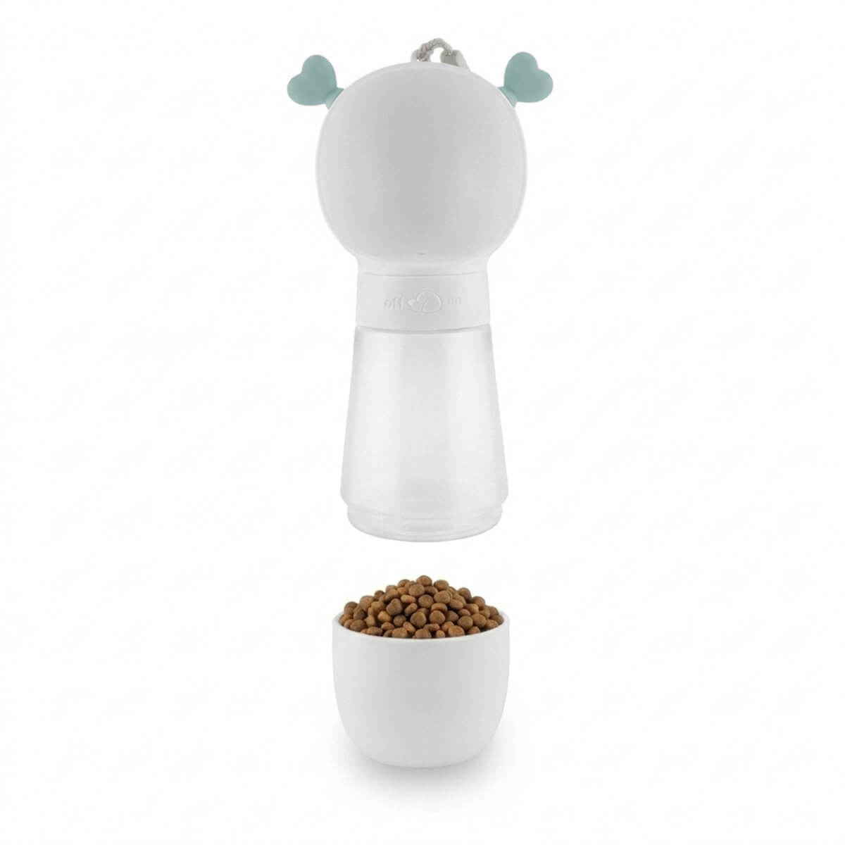 Schowek na karmę MilooPets Amore Duo White