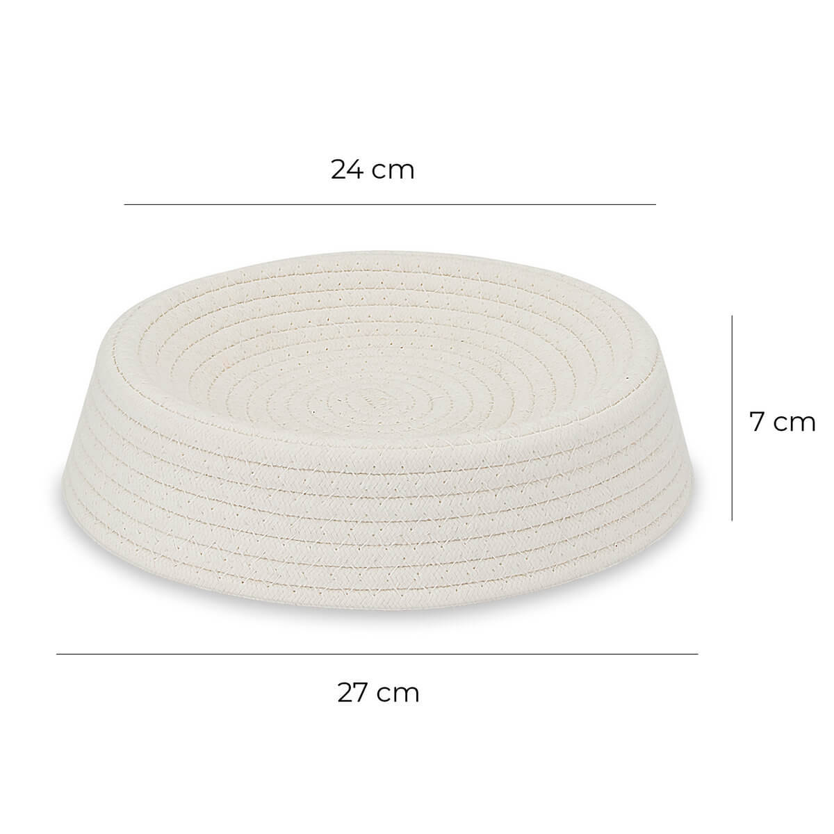 Wymiary legowiska Carinio Nesti White S – 27 × 27 × 7 cm Wymiary legowiska Carinio Nesti White S 27 x 27 x 7 cm