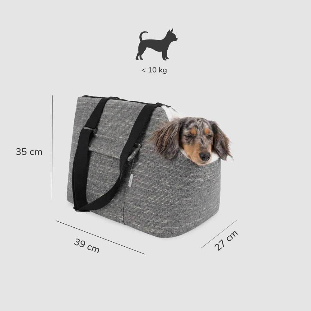 Wymiary torby transportowej Carinio Pocket Stone – 35 × 39 × 27 cm Wymiary torby dla psa i kota Carinio Pocket Stone 35 x 39 x 27 cm